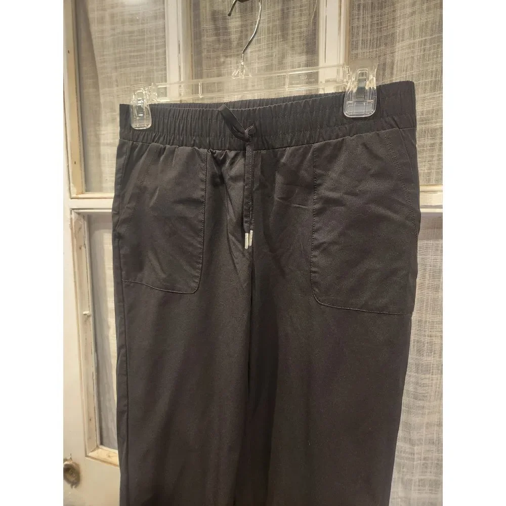 Retrology‎ Black Jogger Drawstring Pants Women's Size Small